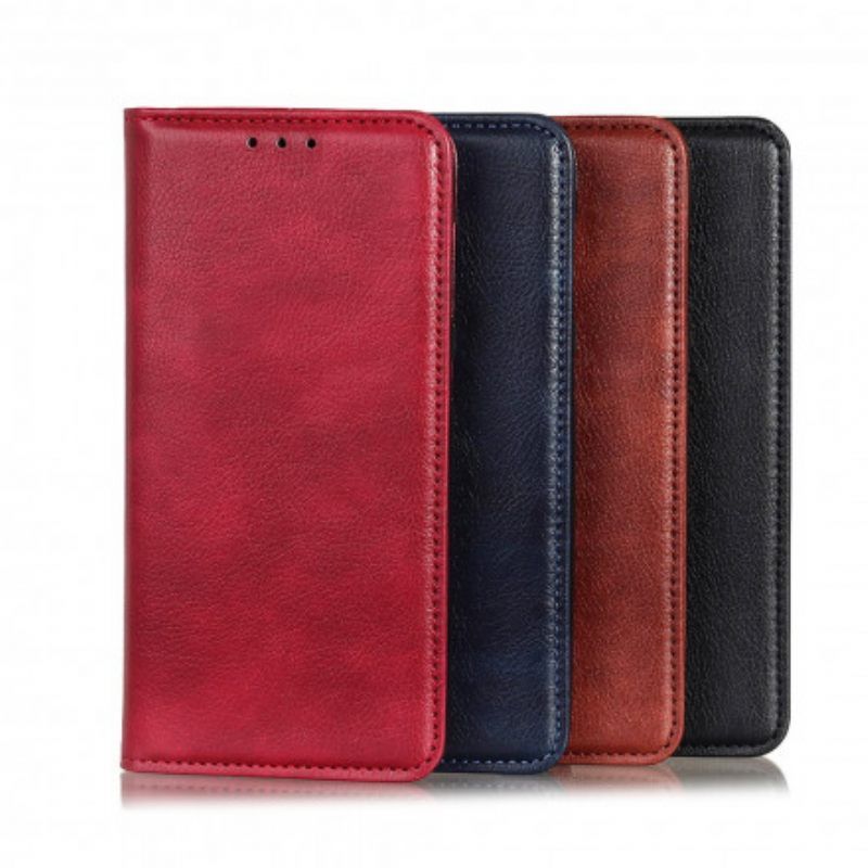 θηκη κινητου Xiaomi Redmi Note 10 / 10S Θήκη Flip Litchi Split Leather